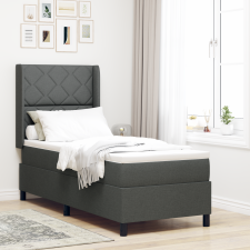 vidaXL Boxspring Ágy Matrac Közepes Szürke 90x190 cm Szövet ágy és ágykellék