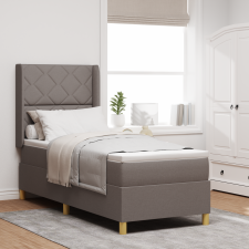 vidaXL Boxspring Ágy Matraccal és LED-del Taupe 80x200 cm Szövet ágy és ágykellék