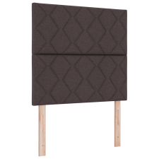 vidaXL Boxspring Ágy Matraccal és LED Fekete Barna 120x190 cm Szövet (3343162) ágy és ágykellék