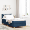 vidaXL Boxspring ágy Matraccal Kék 100x200 cm Szövet