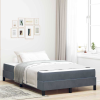 vidaXL Boxspring ágy matraccal Sötétszürke 120 x 200 cm Bársony