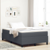 vidaXL Boxspring ágy matraccal Sötétszürke 120x200 cm Kordbársony szövet