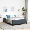vidaXL Boxspring ágy matraccal Sötétszürke 160 x 200 cm Bársony
