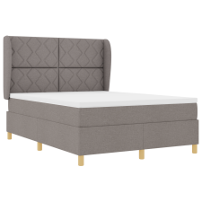 vidaXL Boxspring Ágy Matracokkal Taupe 160x200 cm Textil (3340827) ágy és ágykellék