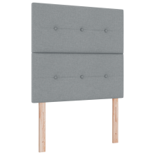 vidaXL Boxspring Ágy Matracra & LED Fény Szürke 100x200 cm Szövet (3343075) ágy és ágykellék
