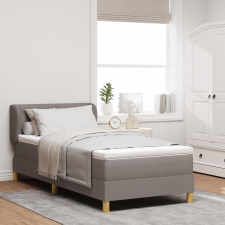 vidaXL Boxspring Ágy Matracra Taupe Színben, 90x200 cm, Szövet ágy és ágykellék