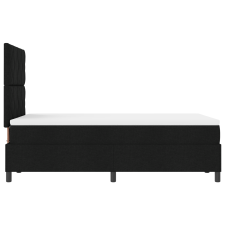 vidaXL Boxspring Ágy Mattal Fekete 120x200 cm Szövet ágy és ágykellék