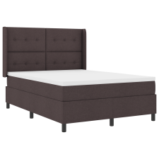 vidaXL Boxspring Ágy Mattal & LED Feketebarna 140x200 cm Szövet (3343507) ágy és ágykellék