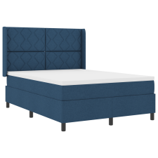 vidaXL Boxspring Ágy Mattresszel és LED Kék 160x200 cm Szövet (3343580) ágy és ágykellék