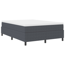 vidaXL Boxspring Ágy Sötétszürke 140x200 cm Bordás Szövet (3337408) ágy és ágykellék
