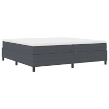 vidaXL Boxspring Ágy Sötétszürke 200x200 cm Kordbársony (3337428) ágy és ágykellék