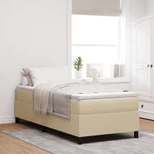 vidaXL Boxspring Ágy Világos Zöld Szürke 100x200 cm Kedvenc Kordbársony ágy és ágykellék