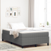 vidaXL Boxspring Ágy Világosszürke 120x200 cm Bársonyszövet