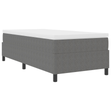 vidaXL Boxspring Ágy Világosszürke 80x200 cm Kordbársonyos Szövet (3337377) ágy és ágykellék