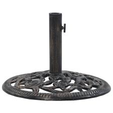 vidaXL Bronzszínű öntöttvas napernyőtalp 12 kg 48 cm kerti bútor