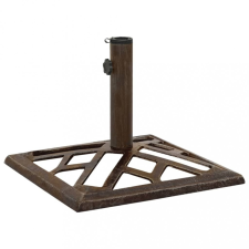 vidaXL Bronzszínű öntöttvas napernyőtalp 44 x 44 x 31 cm kerti bútor