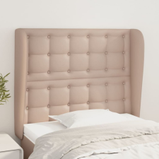 vidaXL cappuccino műbőr fejtámla szárnyakkal 103x23x118/128 cm ágy és ágykellék