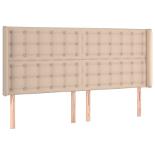 vidaXL cappuccino műbőr fejtámla szárnyakkal 183x16x118/128 cm (3119687) ágy és ágykellék