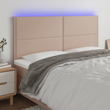 vidaXL cappuccino műbőr LED-es fejtámla 180x5x118/128 cm ágy és ágykellék