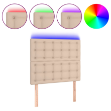 vidaXL cappuccino műbőr LED-es fejtámla 80x5x118/128 cm (3122501) ágy és ágykellék