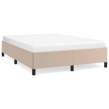 vidaXL cappuccino színű műbőr ágykeret 140 x 190 cm (347250) ágy és ágykellék