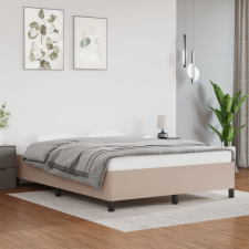 vidaXL cappuccino színű műbőr ágykeret 140 x 200 cm ágy és ágykellék