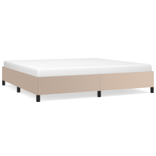 vidaXL cappuccino színű műbőr ágykeret 200x200 cm (347274) ágy és ágykellék