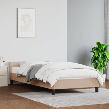 vidaXL cappuccino színű műbőr ágykeret fejtámlával 100x200 cm ágy és ágykellék