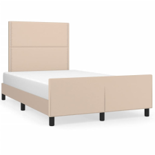 vidaXL cappuccino színű műbőr ágykeret fejtámlával 120x200 cm (3125505) ágy és ágykellék