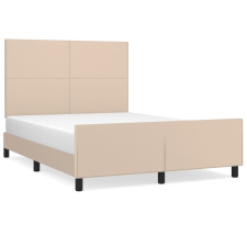 vidaXL cappuccino színű műbőr ágykeret fejtámlával 140x200 cm (3125456) ágy és ágykellék