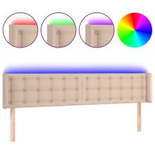 vidaXL cappuccino színű műbőr LED-es fejtámla 183x16x78/88 cm (3123343) ágy és ágykellék