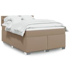 vidaXL cappuccino színű műbőr rugós ágy matraccal 140 x 190 cm ágy és ágykellék