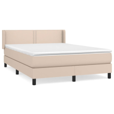 vidaXL cappuccino színű műbőr rugós ágy matraccal 140 x 190 cm (3130720) ágy és ágykellék