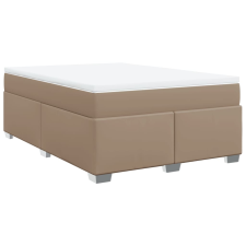 vidaXL cappuccino színű műbőr rugós ágy matraccal 140 x 190 cm (3285212) ágy és ágykellék