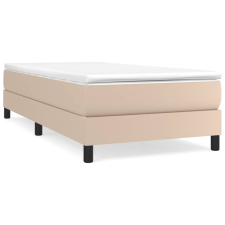 vidaXL cappuccino színű műbőr rugós ágykeret 100x200 cm (3120687) ágy és ágykellék
