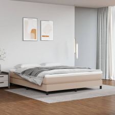 vidaXL cappuccino színű műbőr rugós ágykeret 160x200 cm ágy és ágykellék