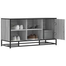 vidaXL cipőpad szürke Sonoma 100x40x53,5 cm Gépi fa és fém bútor