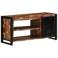 vidaXL Cipőpad Többszínű 100x40x50 cm Tömör újrahasznosított fa bútor