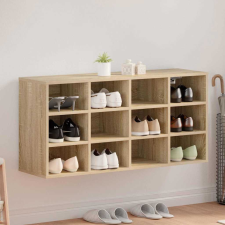 vidaXL Cipősszekrény polcokkal sonoma tölgy 103 x 30 x 51 cm Faanyag bútor