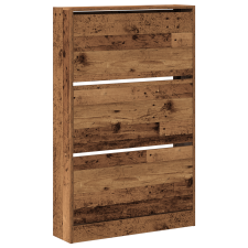 vidaXL Cipőtartó Régi Fa 80x21x125,5 cm Mérnöki Fa (869102) bútor