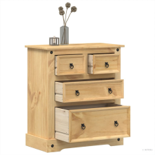 vidaXL Corona tömör fenyőfa komód 80x43x91 cm bútor