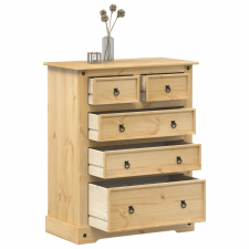 vidaXL Corona tömör fenyőfa komód 92x48x114 cm bútor