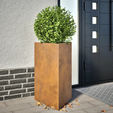 vidaXL corten acél háromszög alakú kerti ültetőláda 50x43x75 cm kerti tárolás