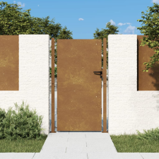 vidaXL corten acél kerti kapu 105 x 205 cm kerti bútor