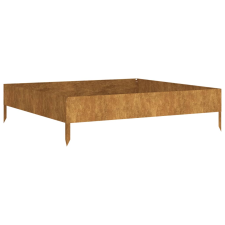 vidaXL corten acél kerti magaságyás 100x100x26 cm (824514) kerti tárolás