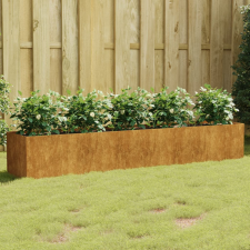 vidaXL corten acél kerti magaságyás 200x40x40 cm kerti tárolás