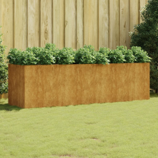 vidaXL corten acél kerti magaságyás 280x80x80 cm kerti dekoráció