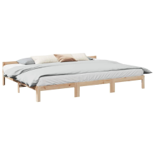vidaXL családi ágykeret matrac nélkül 240x200 cm tömör fa fenyőfa ágy és ágykellék