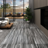 vidaXL csíkos szürke 2 mm-es PVC padlóburkolat 5,26 m²