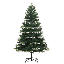 vidaXL csuklópántos műkarácsonyfa hóval 210 cm (356758) műfenyő